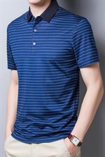 N2827钱塘2021-2爆款主推桑蚕丝男士高端T恤大货足P100，男装T恤，钱塘207-2