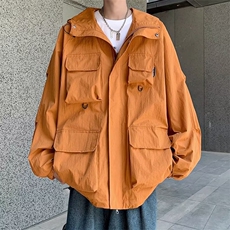 春秋季户外山系机能冲锋衣立领外套男美式工装夹克上衣W5570-P58，男装夹克，星座512-2