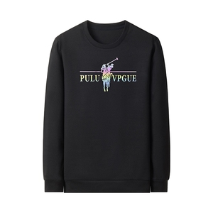2023春季时尚卫衣男潮流长袖T恤男士休闲宽松圆领运动新款上衣图片