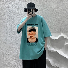 DX17213-P20纯短袖t恤男大码半袖打底衫宽松体恤衫大皂风，男装T恤，电商A040