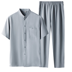 新款男士风套装民族风太极服爸爸装，男装民族服装，钱塘6003B