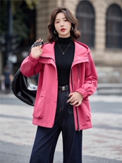 2026年春季休闲风连帽外套，女装短外套，文熹诺