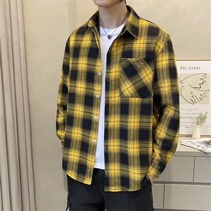 男春季衬衫港风日系长袖衬衫CG1P35图片