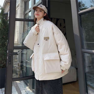 冬季2023大码港风棉衣棉服情侣装冬装男女中性宽松外套S273-P118图片