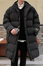 1港风外景中长款横条棉衣男连帽棉衣男外套男8719P135控188，男装棉衣，星座226-2