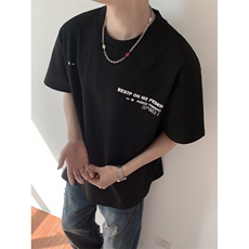 t恤男款夏季短袖cleanfit美式复古百搭上衣服T0125-P40，男装T恤，星座308B-2