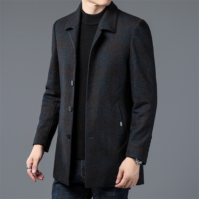 2023年新款男士毛呢上衣P275，男装毛呢大衣，电商D223-1