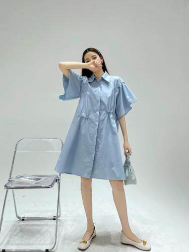 衬衣连衣裙，女装连衣裙，YO\VLF雅洛菲