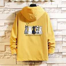 JK65100-P45连帽夹克男大码胖子棒球服上衣外套砖墙挂拍，男装夹克，电商A040A