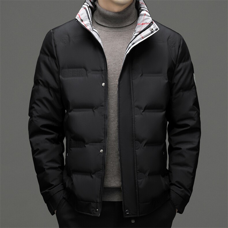 DF2313钱塘2020-2冬季厚款时尚休闲百搭中年男士羽绒服P195,男装羽绒服,钱塘207-2