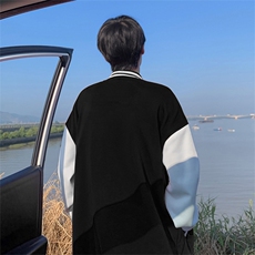 抖音得物高品质重磅全棉二开360克立领棒球服开衫卫衣外套CM12，女装短外套，电商A486
