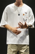 短袖t恤男潮牌ins夏季2021新款纯棉衣服宽松半袖体恤DS340TP25，男装T恤，电商A102