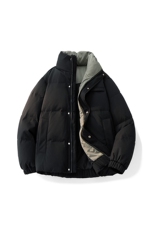 立领玉米格高街肌理感羽绒服情侣新冬90白鸭绒2025SYR2601-P240，男装羽绒服，星座610B-1