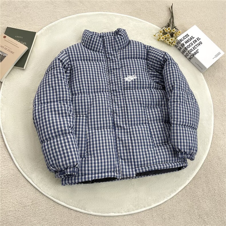 miu系格纹高品质手塞棉加厚棉服外套 W1831/特78图片