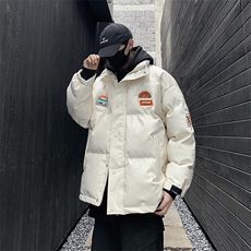 F33-P92美式潮牌PU皮赛车服外套冬季加厚ins潮流立领宽松棉服，男装棉衣，星座512-6