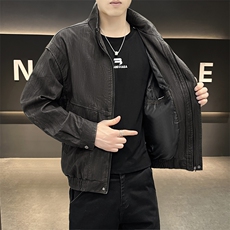 K595-P120秋冬潮流新款翻领PU皮衣男高品质防风百搭夹克外套，男装皮衣，星座507A（原星座306B-2）