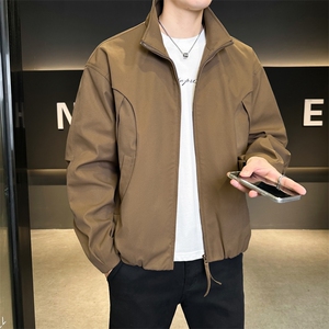 现货美式蝙蝠袖立领夹克外套男2026新款短款外套JK02636-P75图片