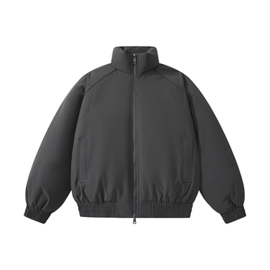 现货美式高街休闲棉衣夹克三防立领纯色户外工装加厚棉服外套图片