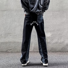 牛仔裤男秋季潮大码休闲裤子高街K616P43，男装牛仔裤，星座1116-2