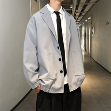 秋季宽松小西装男雅痞情侣休闲西服男装外套A071-X01-P80，男装西服，电商A071