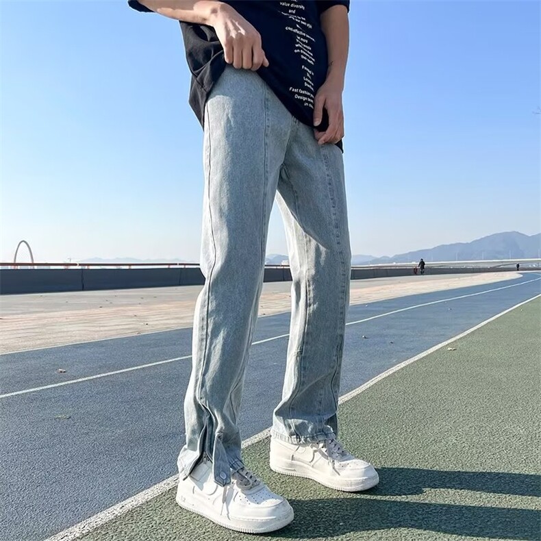 牛仔裤男春季潮大码休闲裤子高街N744P55,男装牛仔裤,星座1116-2