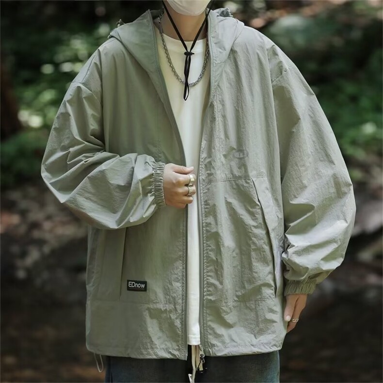 紫色防晒衣女款夏季薄款2025新款防紫外线宽松休闲工装防晒服外套,男装防晒衣,星座302B-3