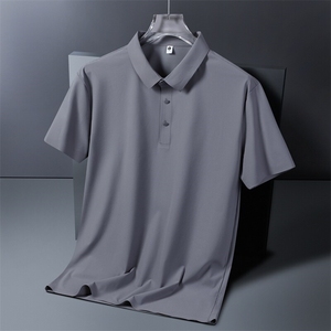 夏季轻奢简约商务休闲POLO衫男 舒适轻薄冰丝短袖T恤PL12357-P35图片