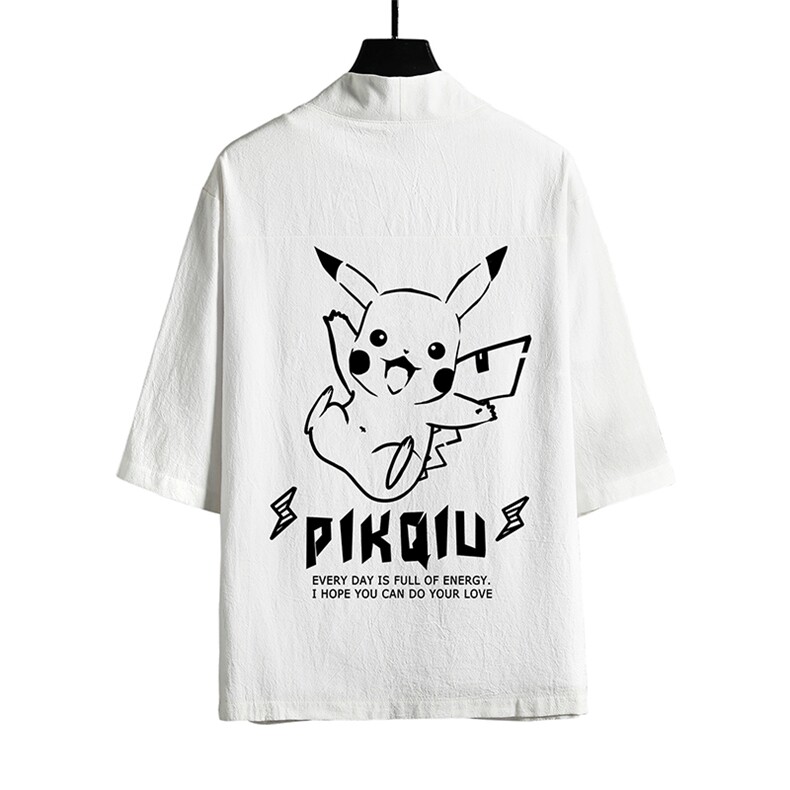 HF59078-P40风汉服男开衫外套七分袖道袍网格挂拍,男装民族服装,电商A040A
