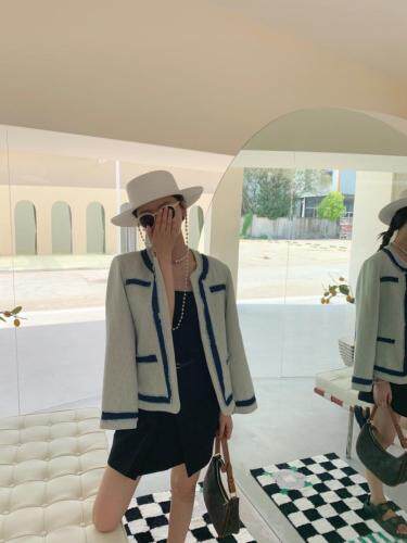 拼蓝条外套，其它，HE