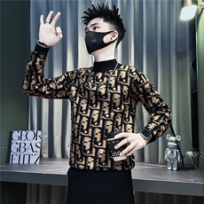 潮流高级感不规则图案毛衣男社会小伙店主风301C-M107P78控108，男装针织衫/毛衣，星座301C（原B323）