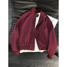 2026春季新款夹克男抖音得物品质立领美式飞行棒球服外套6168-P35，男装夹克，星座207