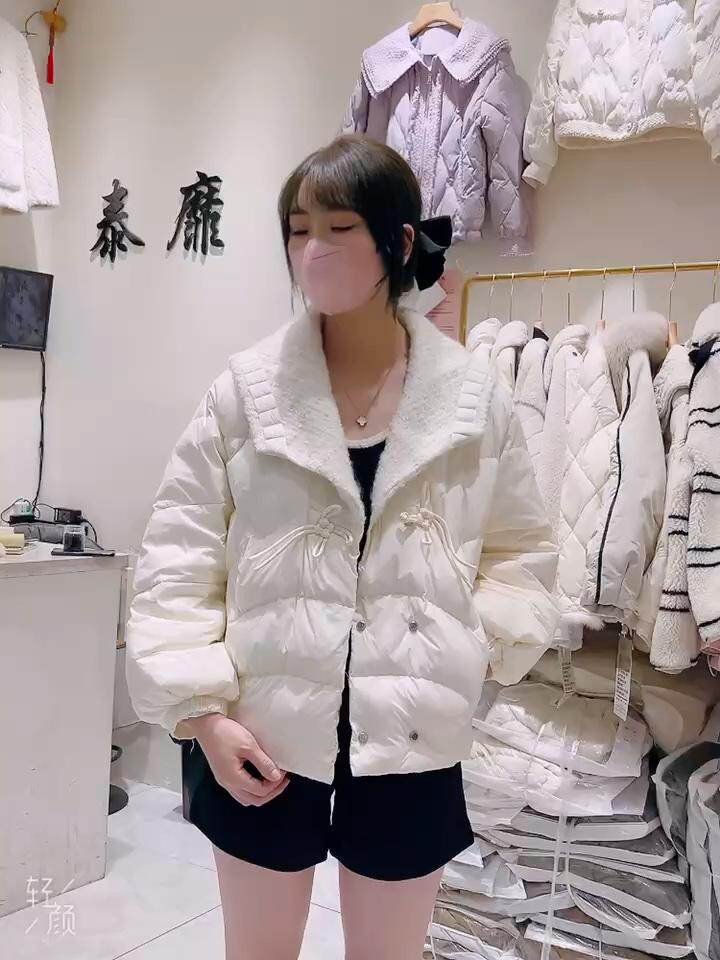 2022冬装小香风羽绒服短款外套一手长加厚，女装羽绒服，泰靡(1F)