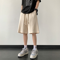 夏篮球冰丝短裤男设计感美式宽松抽绳休闲五分裤XZ514-2-1530-P38，男装牛仔裤，星座514-2(原B239)
