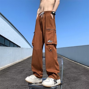 夏季工装裤男潮牌百搭宽松街头潮流帅气休闲裤D1037-P45图片