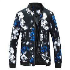 新款主推秋冬装潮男花色大码夹克休闲男青年夹克外套JK823p65，男装夹克，星座1203