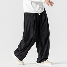 秋冬新款大码日系港风直筒阔腿裤伞兵工装裤中性灯芯绒K317/P65，男装工装外套，钱塘713