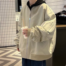 美式飞行员夹克男潮牌ins复古棒球服秋冬季时尚夹棉BK1003P78，男装夹克，星座1116-2