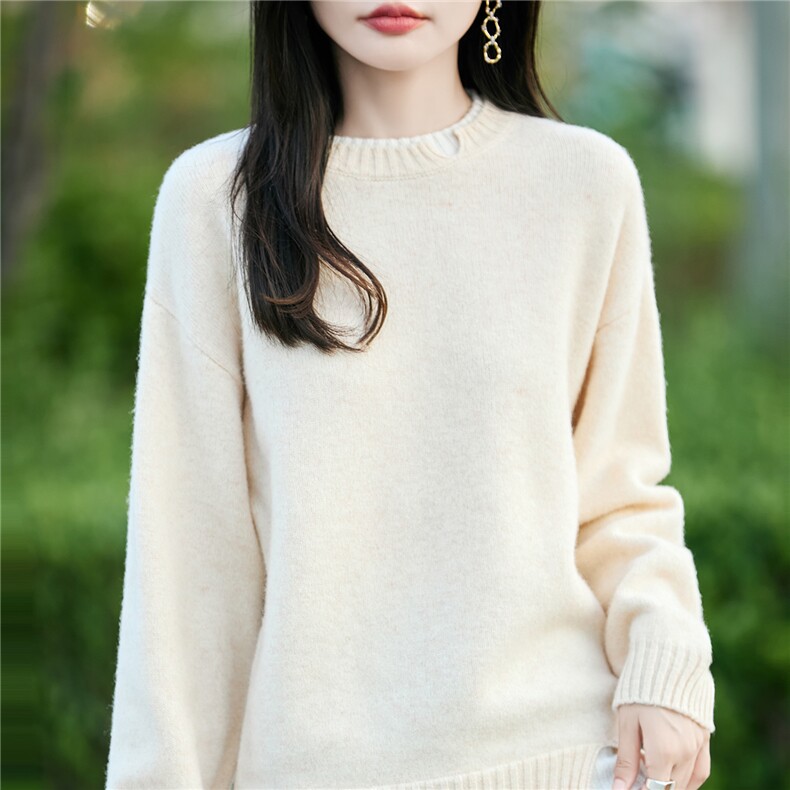 2025百搭时尚设计感小领口羊毛衫，女装羊毛衫，蒙特羊绒