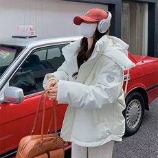 2025年新款舒适棉服女冬短款韩版时尚棉衣宽松加厚棉袄面包服外套，男装棉衣，星座506A