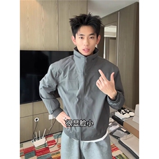 美式飞行员夹克外套男秋季痞帅高级感立领短款工装棒球服JKB988，男装夹克，星座516A