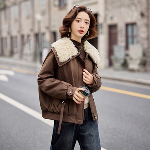 【冬季女装新款】加绒加厚休闲派克服P-145图片