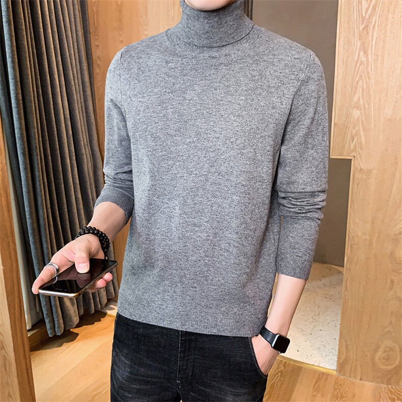 2021秋冬季新款高领毛衣男士韩版潮流针织衫毛线打底DF65T,男装针织衫/毛衣,电商A102