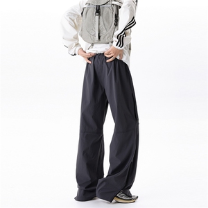 春季新款现货男女同款直筒弯刀休闲裤DSA157B-K2610-P50图片