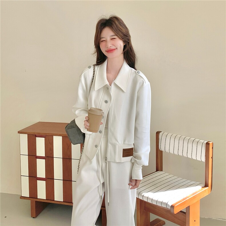 现货春装新款韩系复古阔版休闲外套夹克2603P140K218,女装短外套,2C219