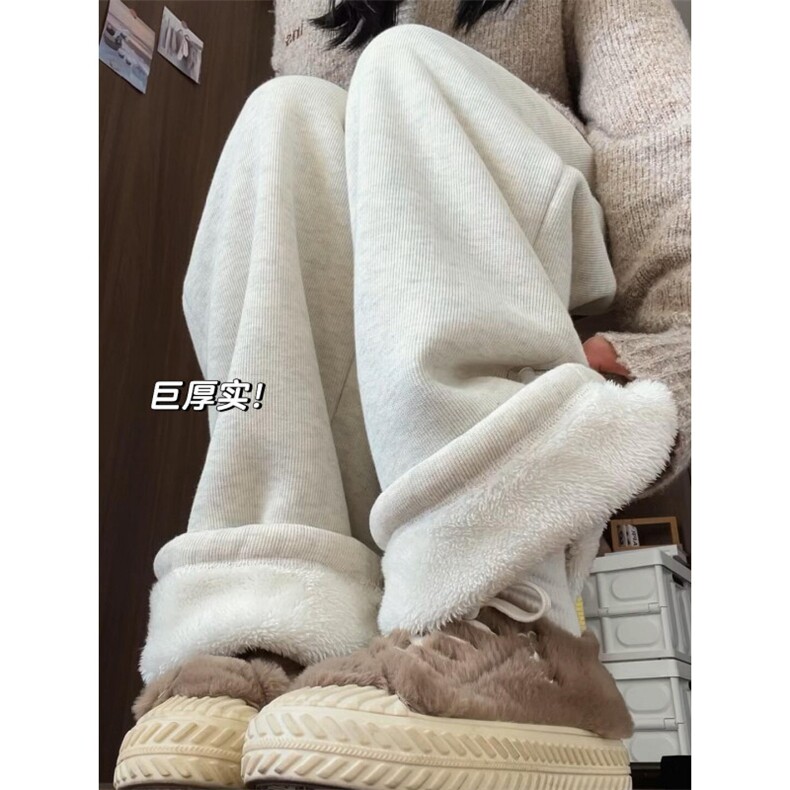 AA1707P60东北零下40度裤子男保暖加绒羊羔绒卫裤,男装休闲裤,电商B323A
