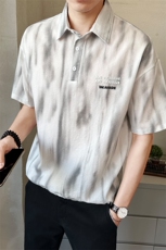 男士中袖衬衫脏脏衣夏季新款时尚百搭休闲衬衣薄款上衣C5279-P58，男装衬衫，电商A237