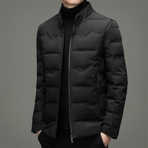 羽绒服男短款冬季中年男士爸爸防寒外套老人冬装MYYL166-180图片