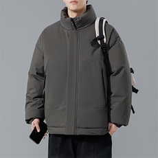 现货美式高街休闲夹克冬季立领纯色三防户外工装加厚棉服外套，男装夹克，电商A486