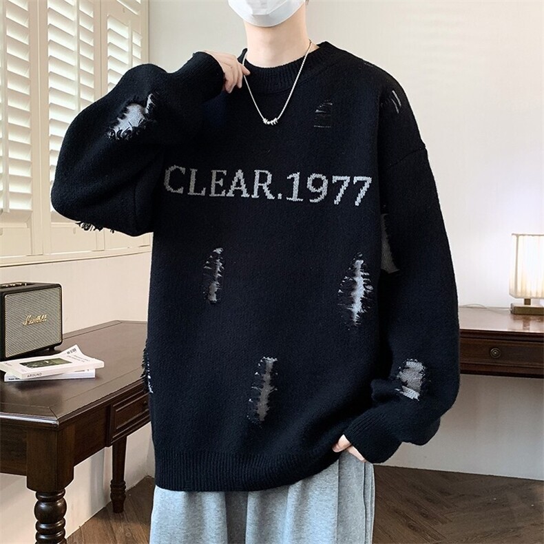84564-特P55红色毛衣男冬季打底衫过年针织衫男加厚保暖拜年服,男装针织衫/毛衣,电商D310B