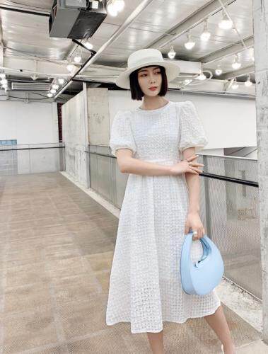 【现货】夏季新款复古赫本风时尚优雅连衣裙，女装连衣裙，东洋天堂之花